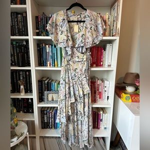 NWT Maje High low wrap dress size 34